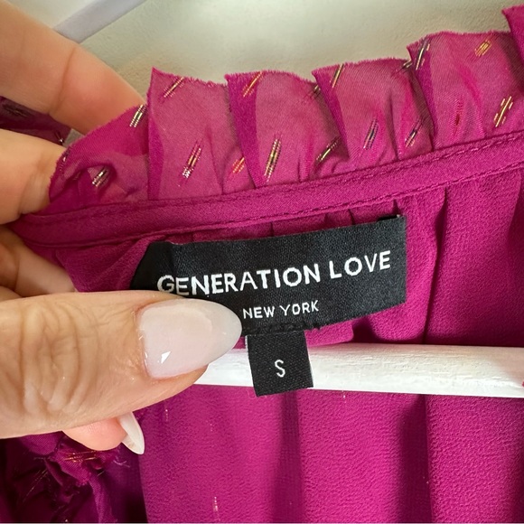 Generation Love Peggy Lurex Silk Blouse and Skirt Matching Set - Picture 4 of 16